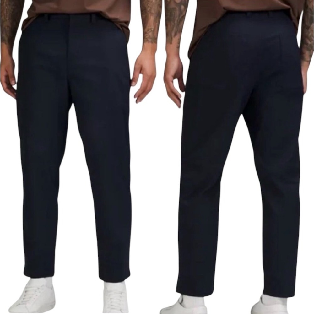 Lululemon Men's Relaxed-Tapered Smooth Twill Trouser Cropped Black Sz 33
LM5AN1S